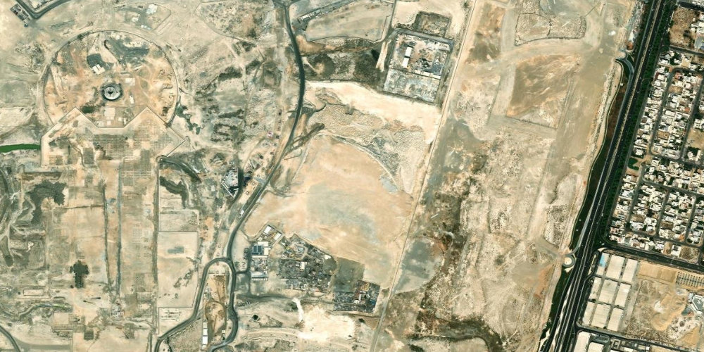Дубай-Крик-Харбор from satellite