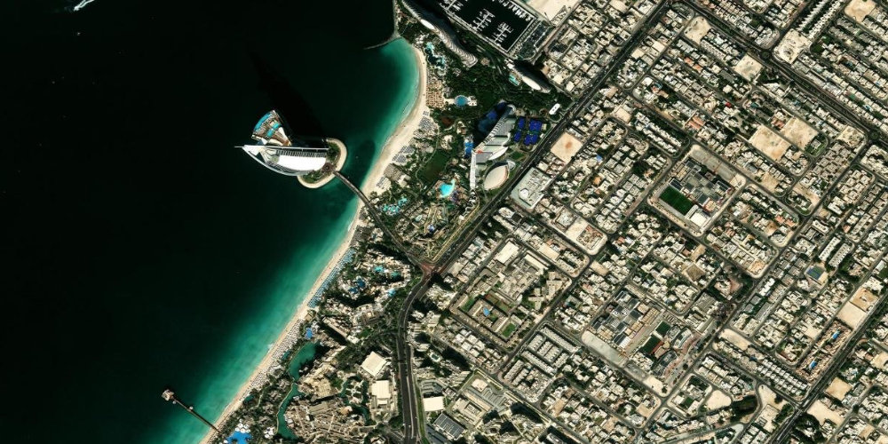Wild Wadi Waterpark from satellite