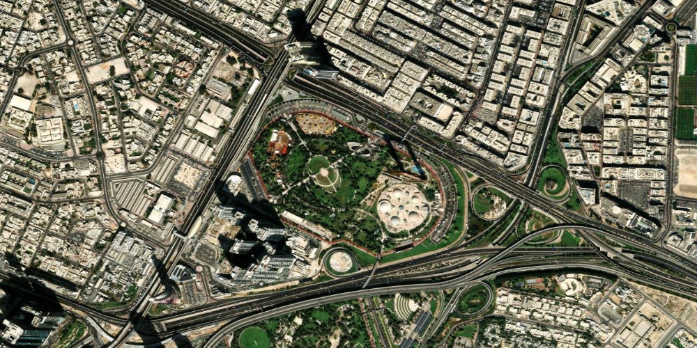 Парк Забиль from satellite